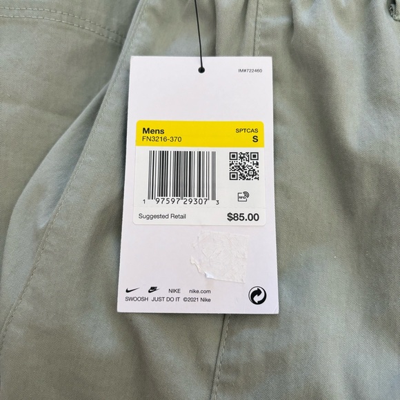 Nike Life Woven Camp Short Casual Light Green FN3216 370 Men’s Size S - Picture 6 of 6